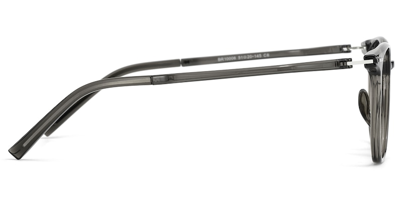 Geometric Gray Eyeglasses- Isla TR90 Frame Glasses4
