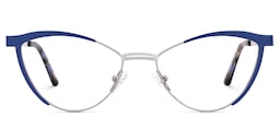 Sydney Cat Eye Blue Glasses0