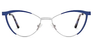 Sydney Cat Eye Blue Glasses0