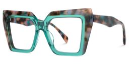Kaliyana Square Green Glasses1