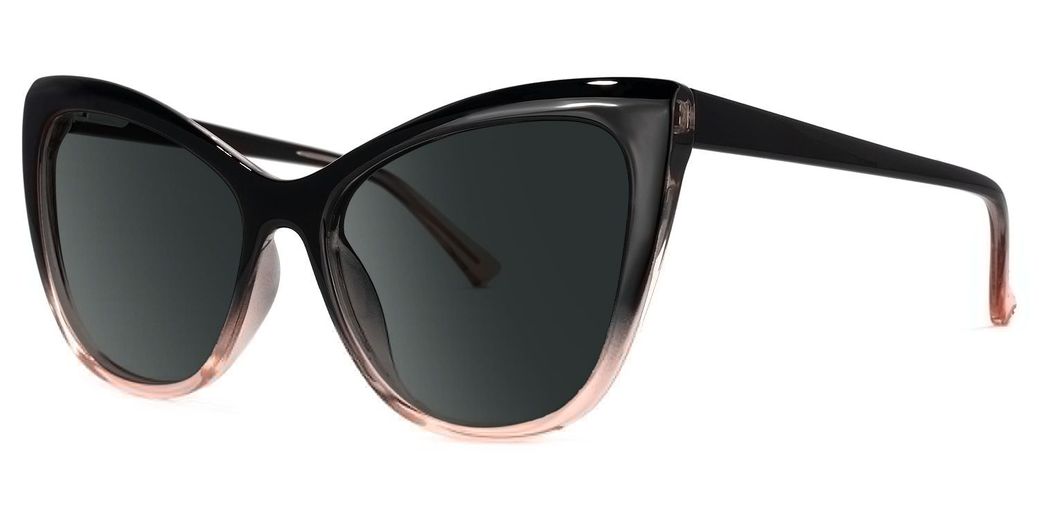 Shelby Cat Eye Style Black-Pink Frame Sunglasses | ZEELOOL1