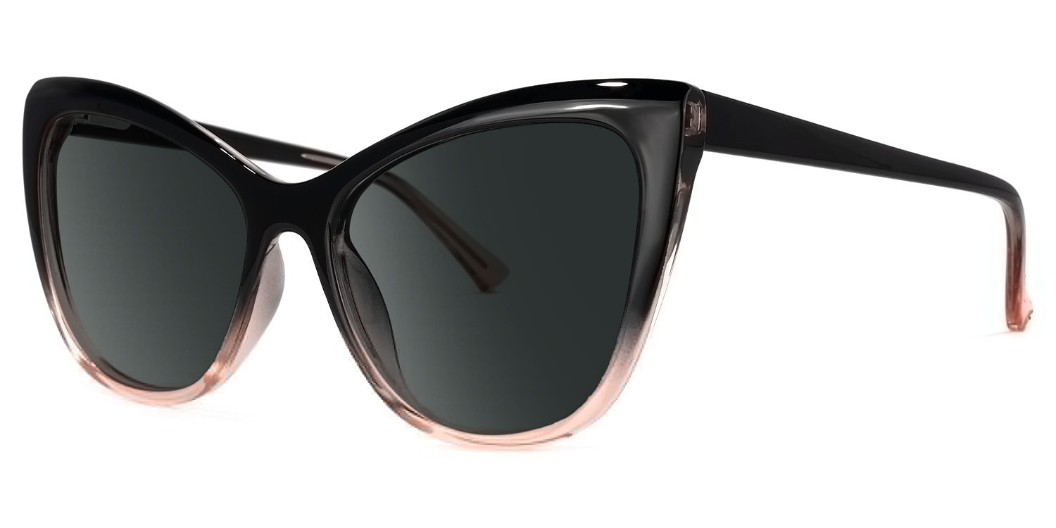 Shelby Cateye Black-Pink Glasses