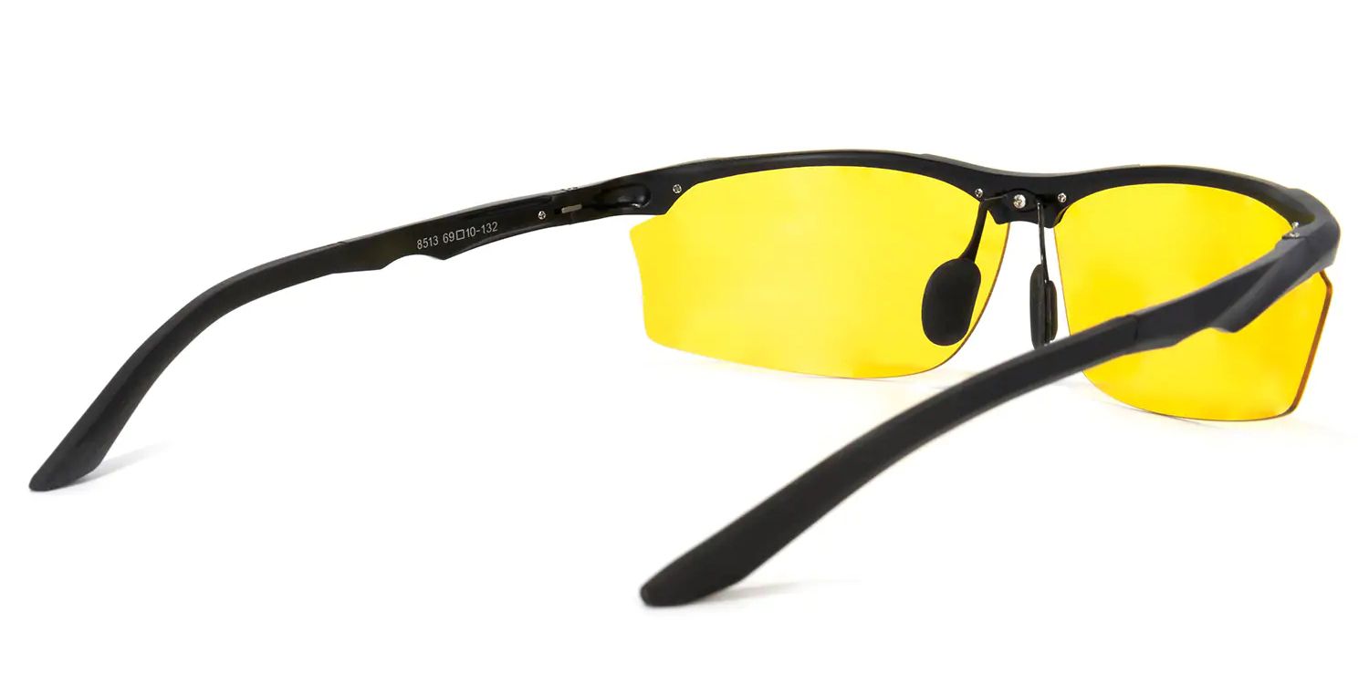 Godfrey Rectangle Yellow Lenses Cycling Goggles | Zeelool Glasses4