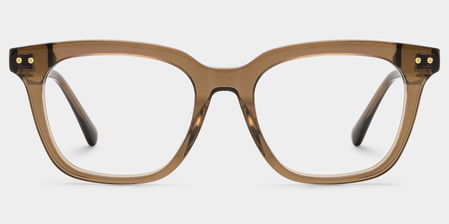 Angela Tortoise Rectangle Glasses | Retro Campus Essential