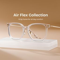 Eve Rectangle Clear Glasses0
