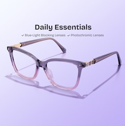 Theo Rectangle Grey Pink Glasses0