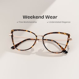 Sloane Cat-Eye Tortoise Glasses0