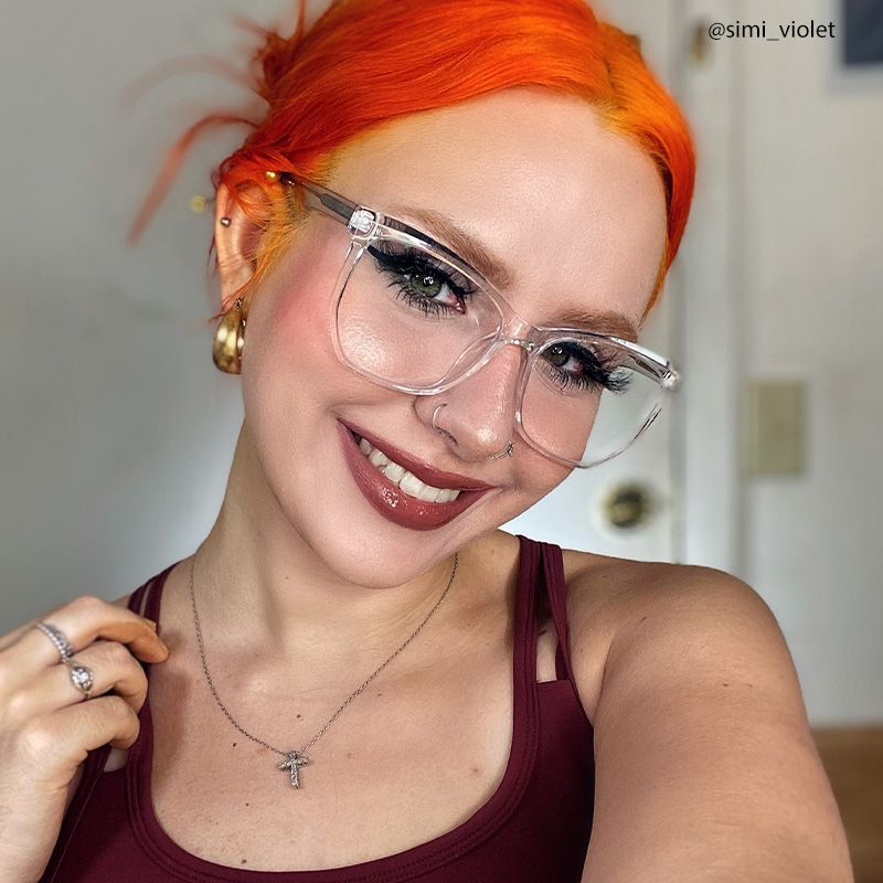 Libby Geometric Clear Glasses
