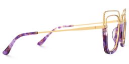 Ornella Cateye Purple Tortoise Glasses2