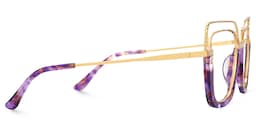 Ornella Cateye Purple Tortoise Glasses2
