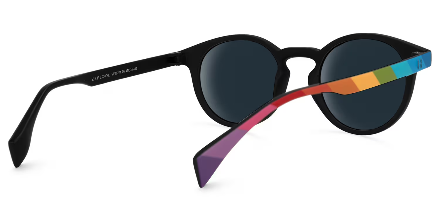Street-Artist Tr90 Multicolor Round Frame Sunglasses | ZEELOOL3