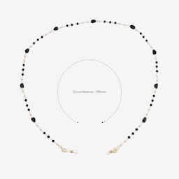 Stylish Fresh Black White Pearl Eyeglasses Chains2