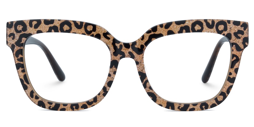 Yaniska Square Leopard Glasses