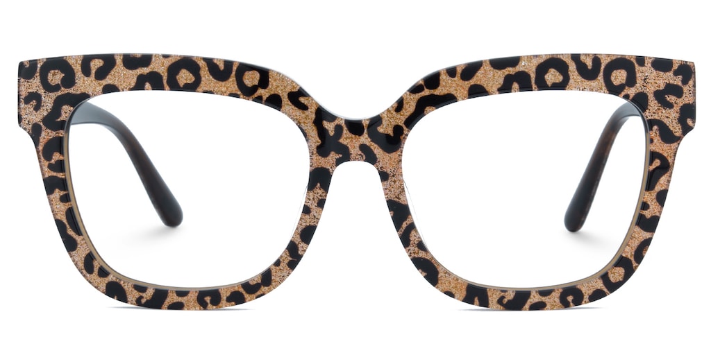 Yaniska Square Leopard Glasses