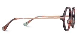 Marilys Round Red-Floral Glasses2