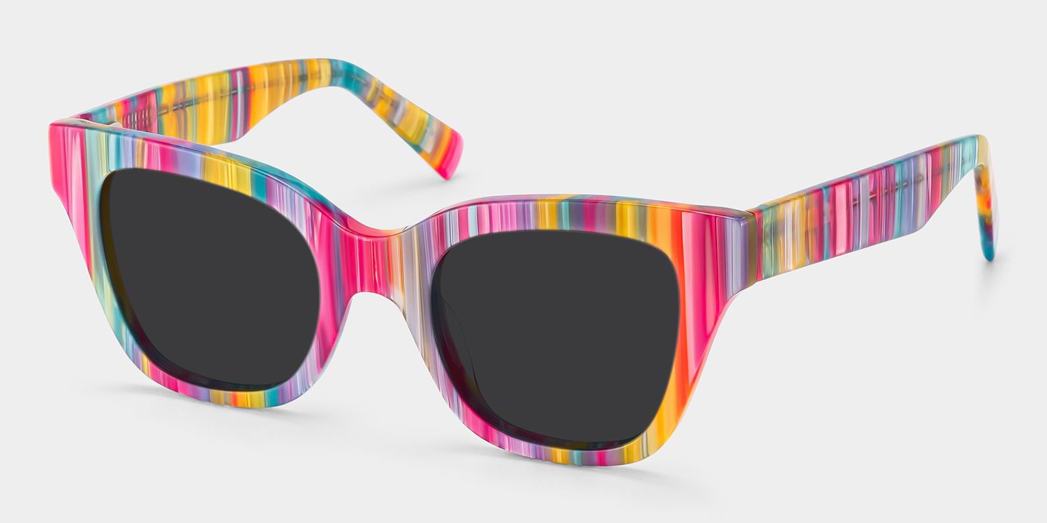 Nereyda Acetate Multicolor Frame Sunglasses | ZEELOOL2