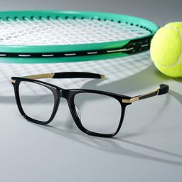 Stable Rectangle Black Glasses3