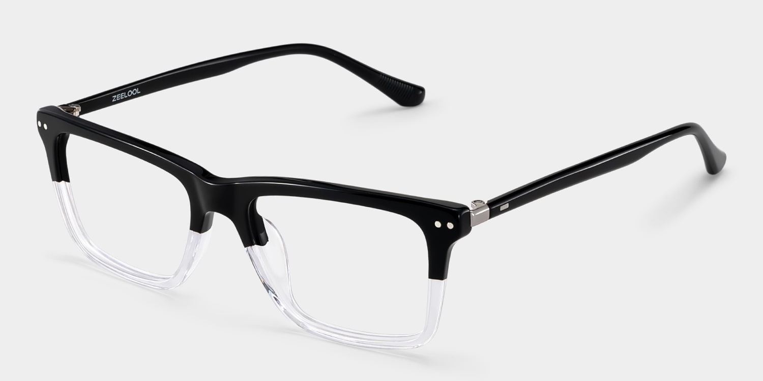 Harper Two-tone Frame Prescription Glasses with Rectangle