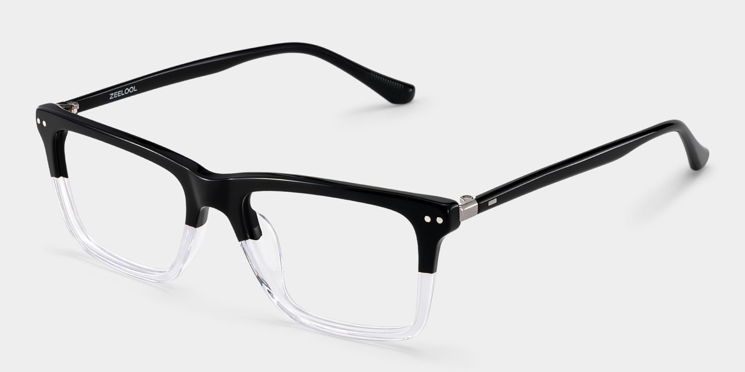 Harper Two-tone Frame Prescription Glasses with Rectangle Shape | ZEELOOL3