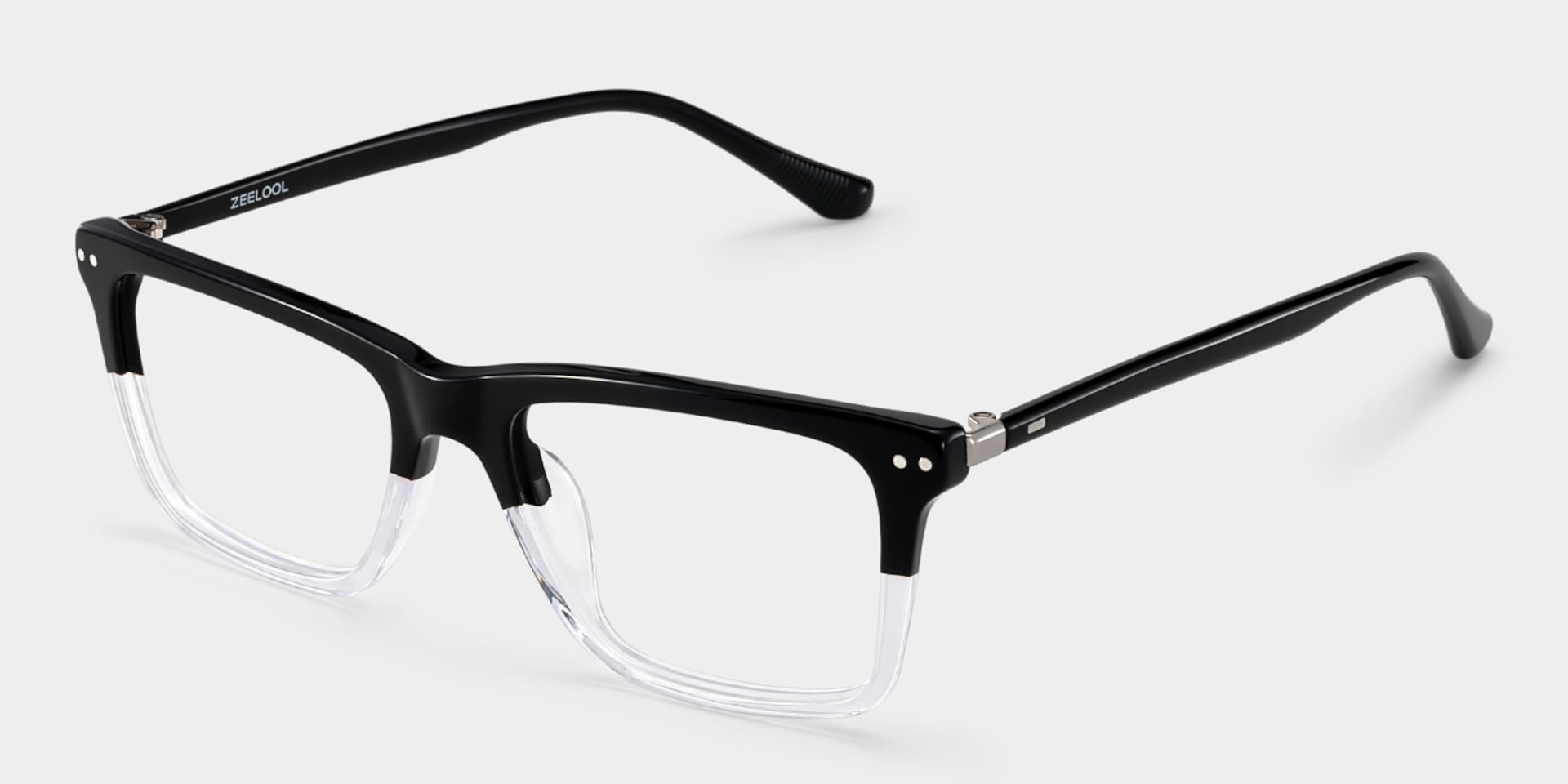 Harper Two-tone Frame Prescription Glasses with Rectangle Shape | ZEELOOL3