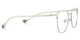 Bethelmy Browline White Glasses4