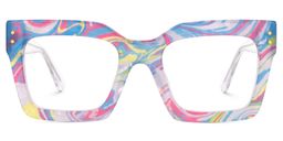 Agaton Square Colorful Glasses0