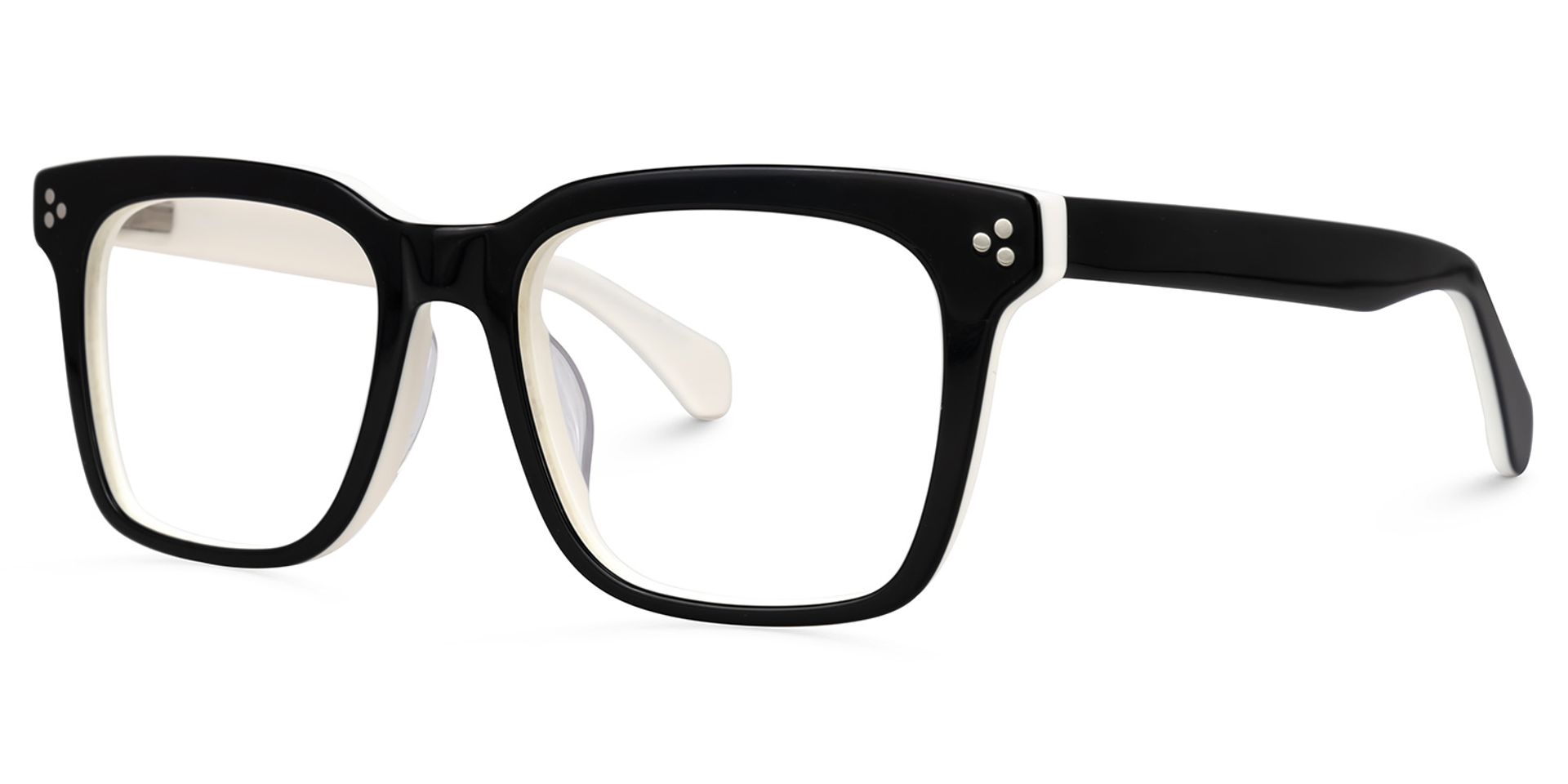 Demers Square Black Glasses1
