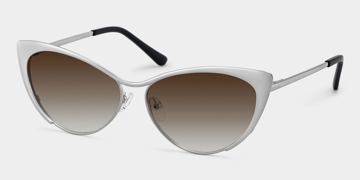 Ellen Metal Silver Frame Sunglasses | ZEELOOL2