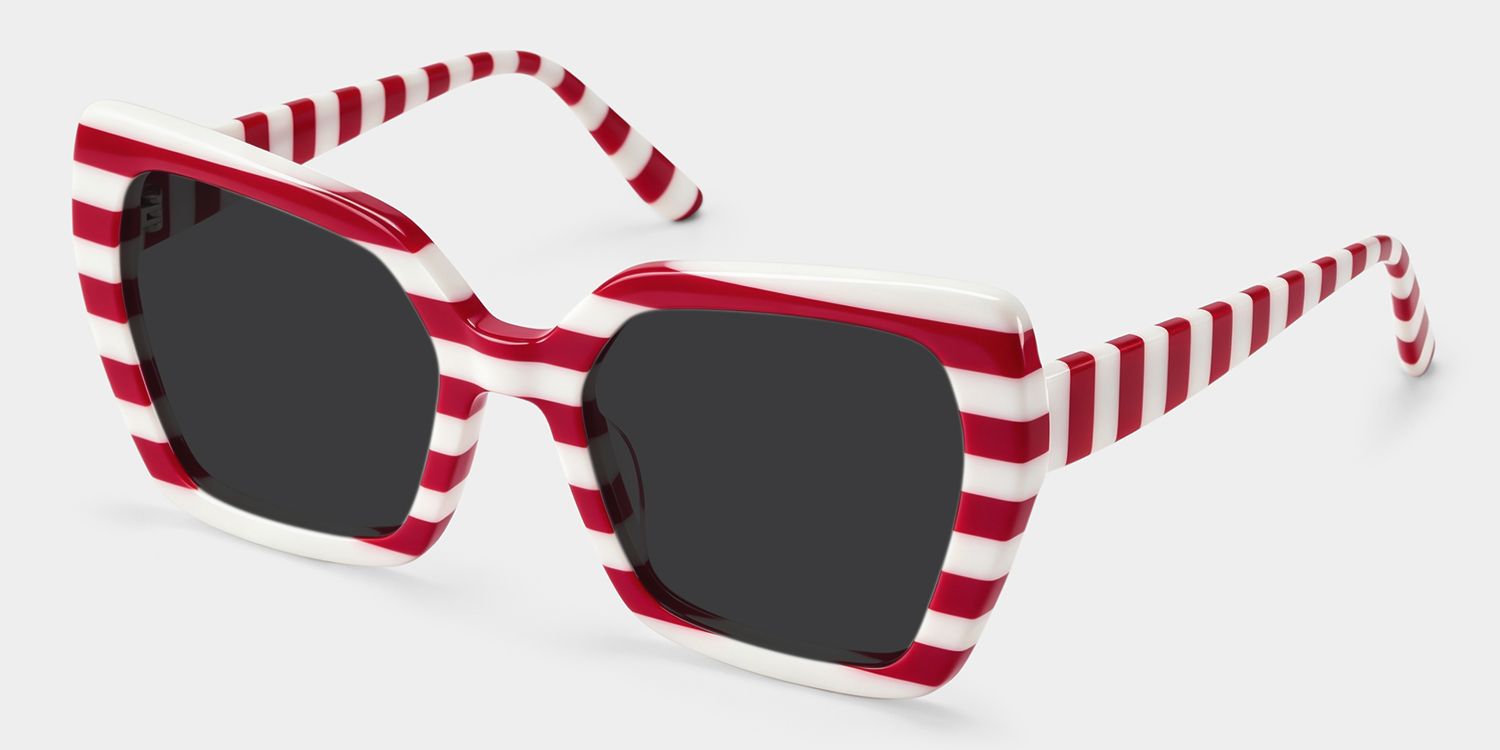Pavia Butterfly Style Red Frame Sunglasses | ZEELOOL2