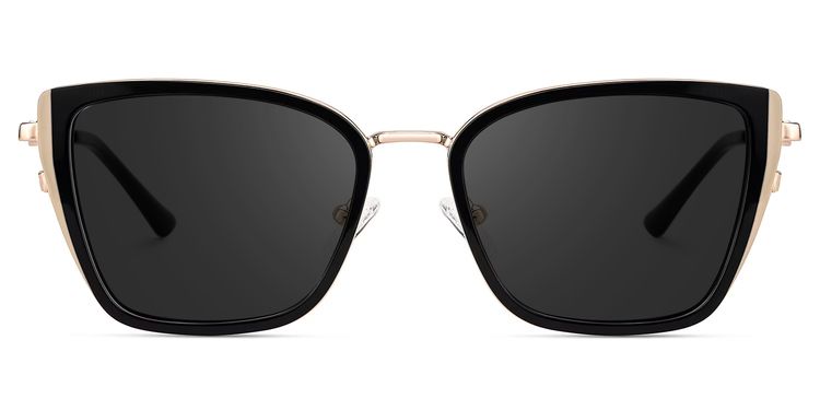 Juniper Rectangle Black Sunglasses