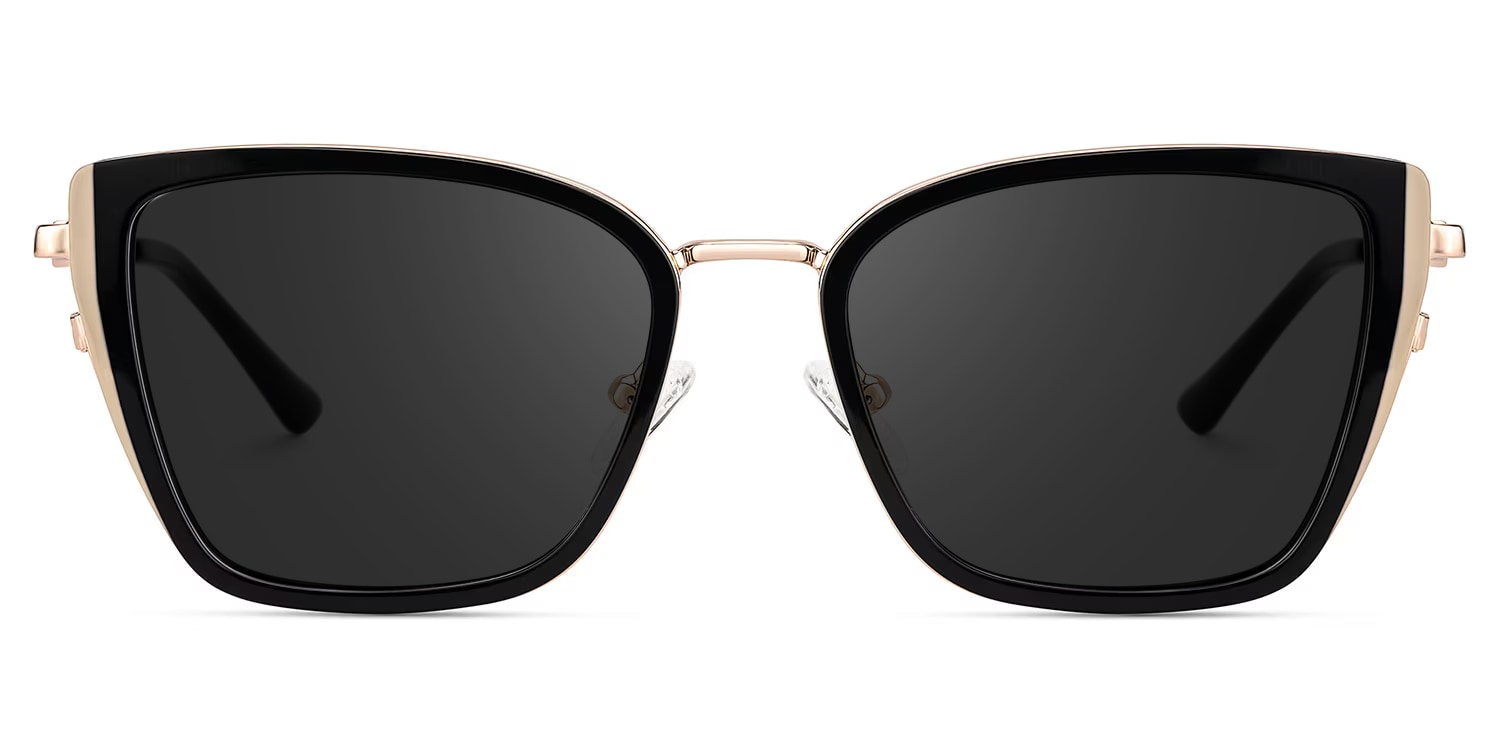 Juniper Rectangle Black Sunglasses