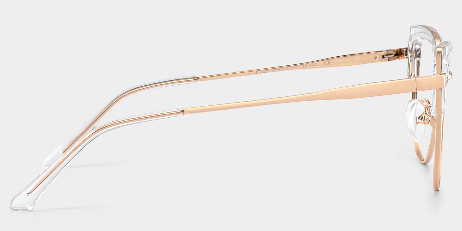 Samson Clear Square Glasses With Adjustable Nose Pads Design