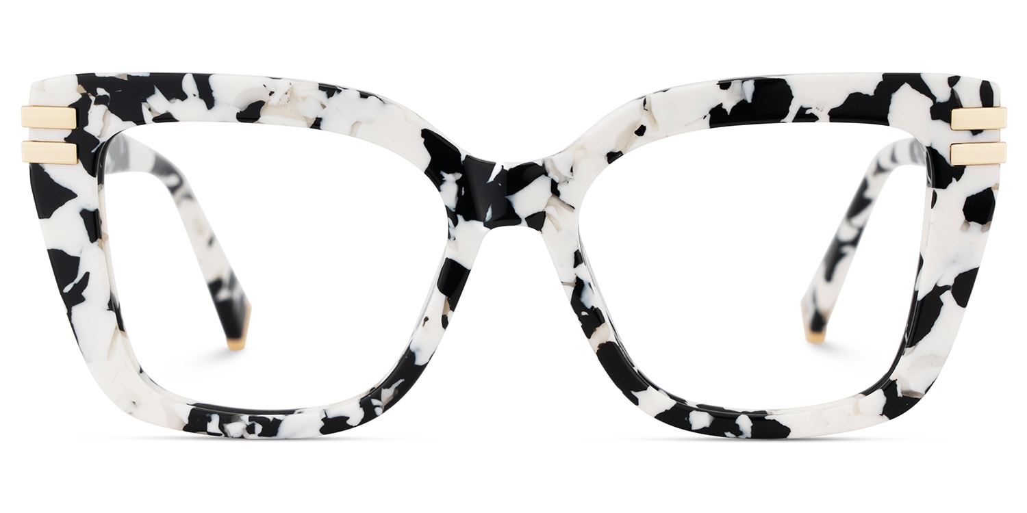Cardozo Square Cow Print Glasses