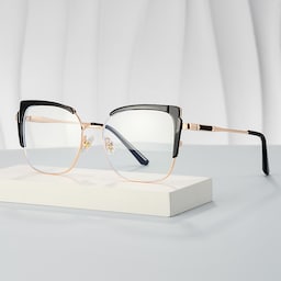 Jesmin Square Black Glasses0