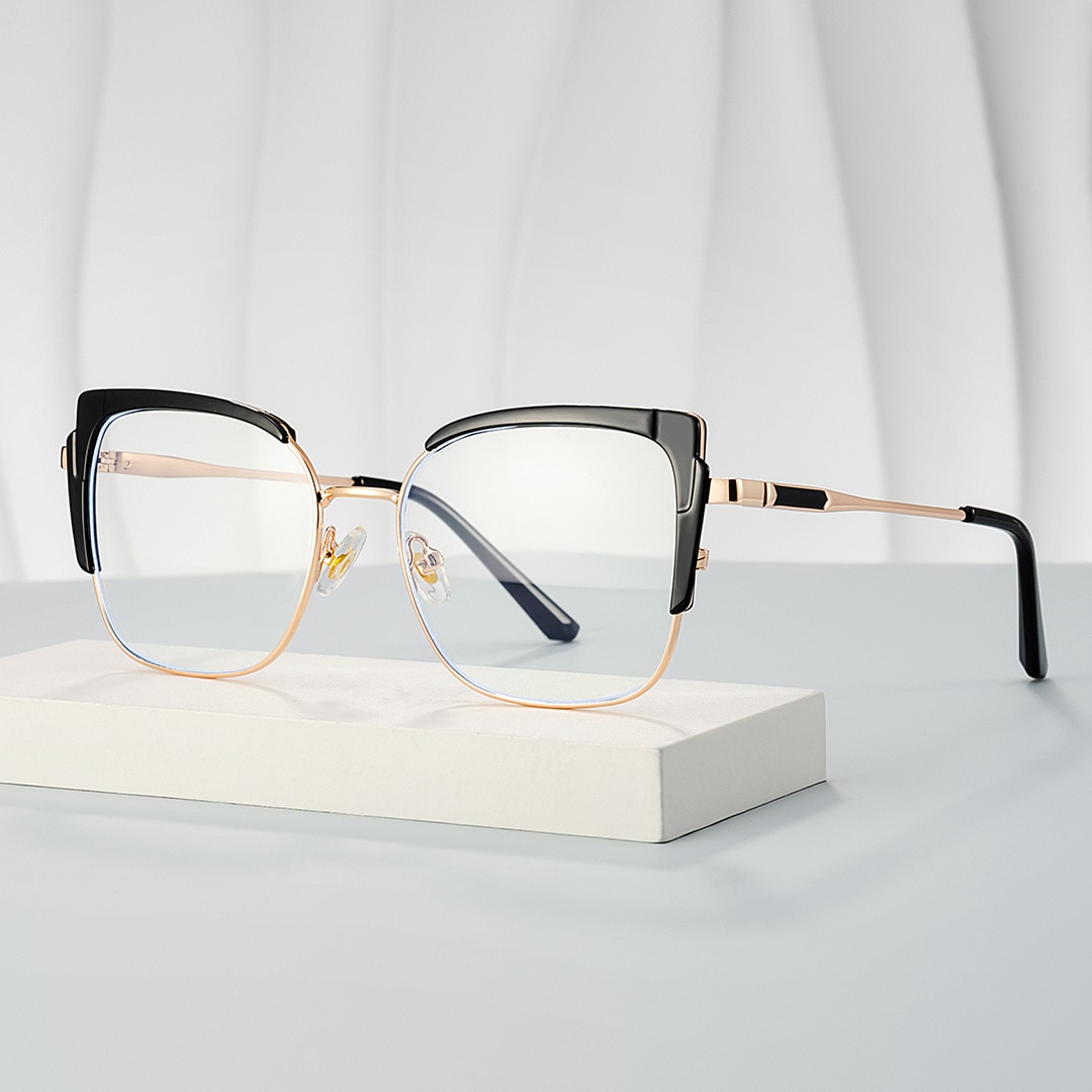 Jesmin Square Black Glasses