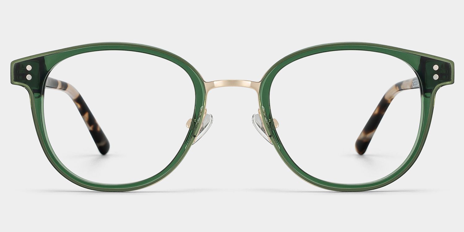 Matthew Round Green Glasses | Zeelool Glasses