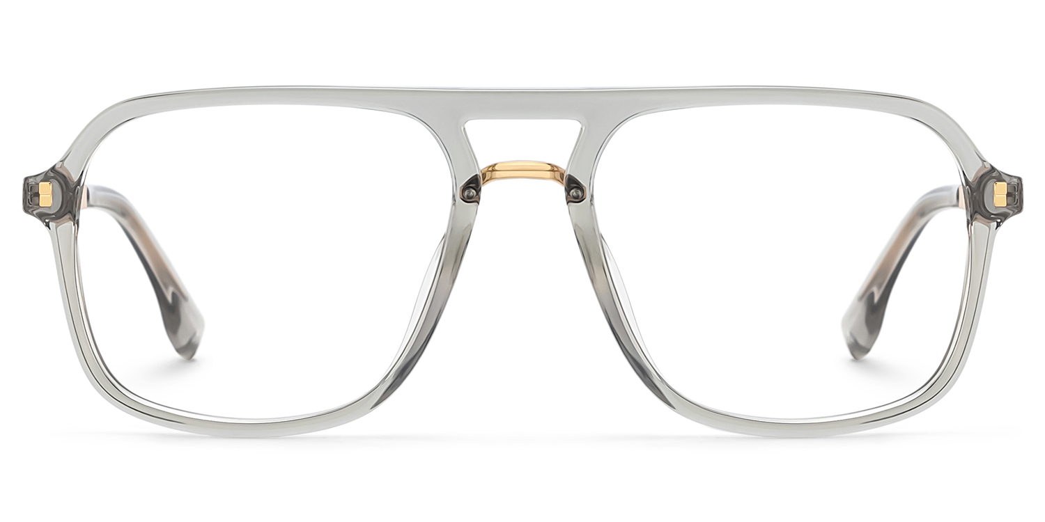 Aviator Kilworth Gray Glasses deals -Zeelool Glasses