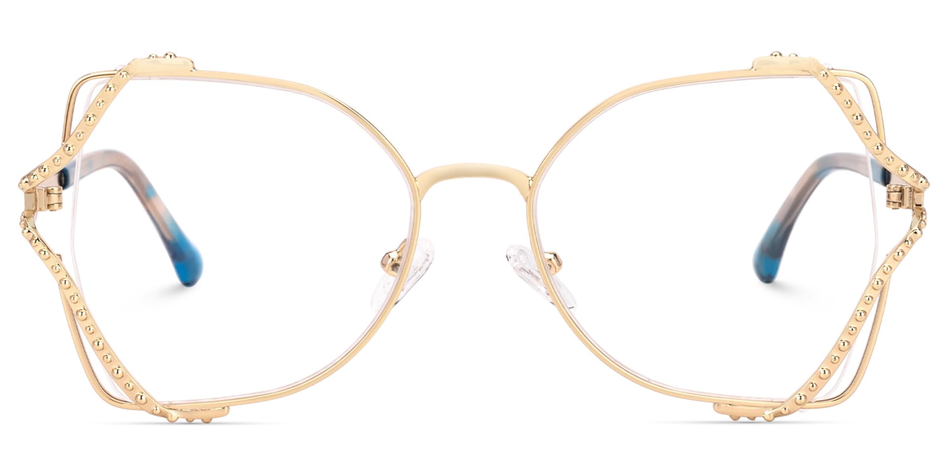 Mcconico Designer Eyeglasses in Butterfly Gold Frame0
