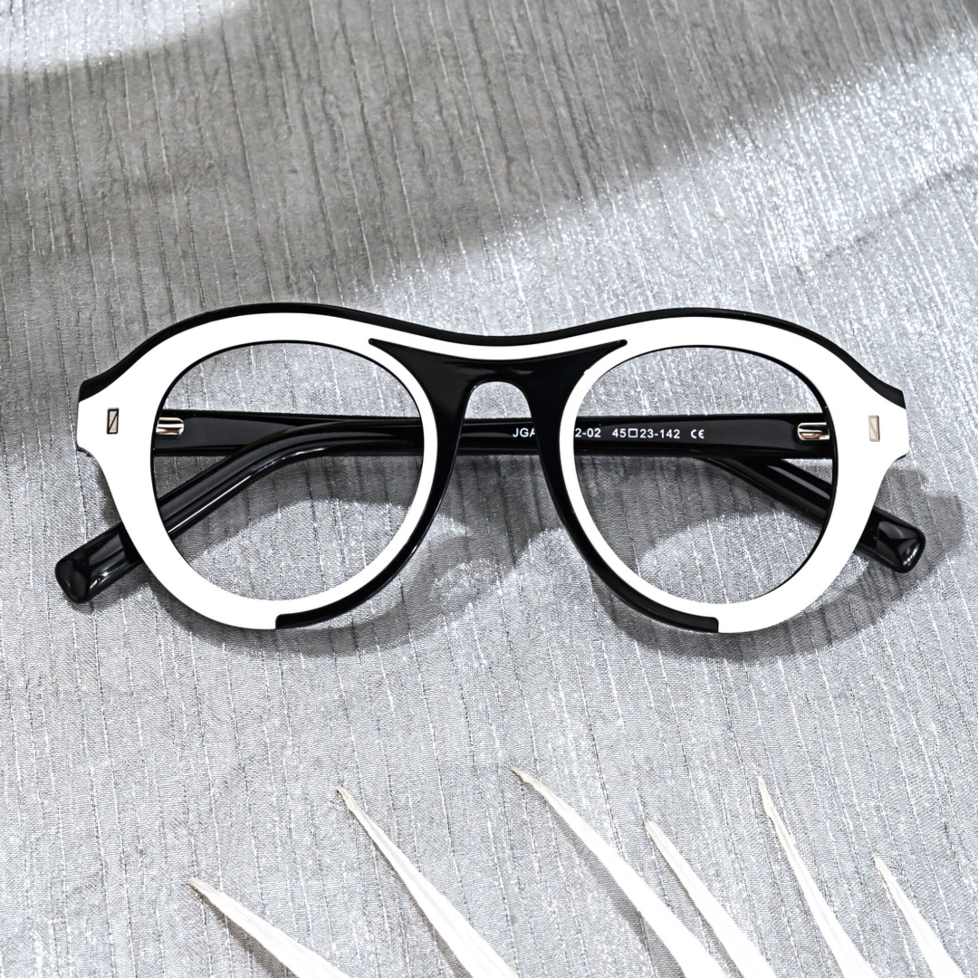 Round Milan White Glasses deals -Zeelool Glasses4