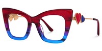 Cagle Cateye Red-Blue Glasses1