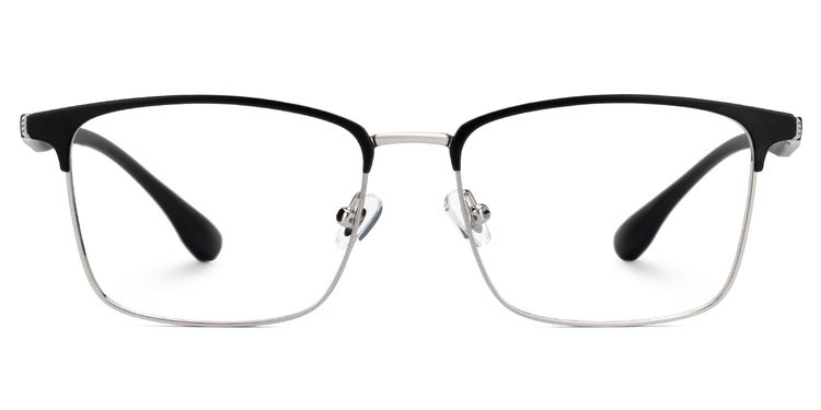 Eaddy Rectangle Silver Glasses