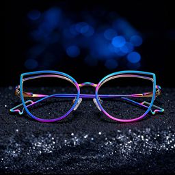 Spivey Iridescent Cat eye Glasses0