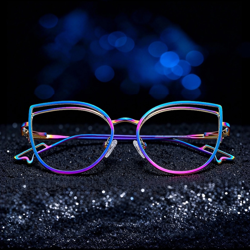 Spivey Cateye Iridescent Glasses