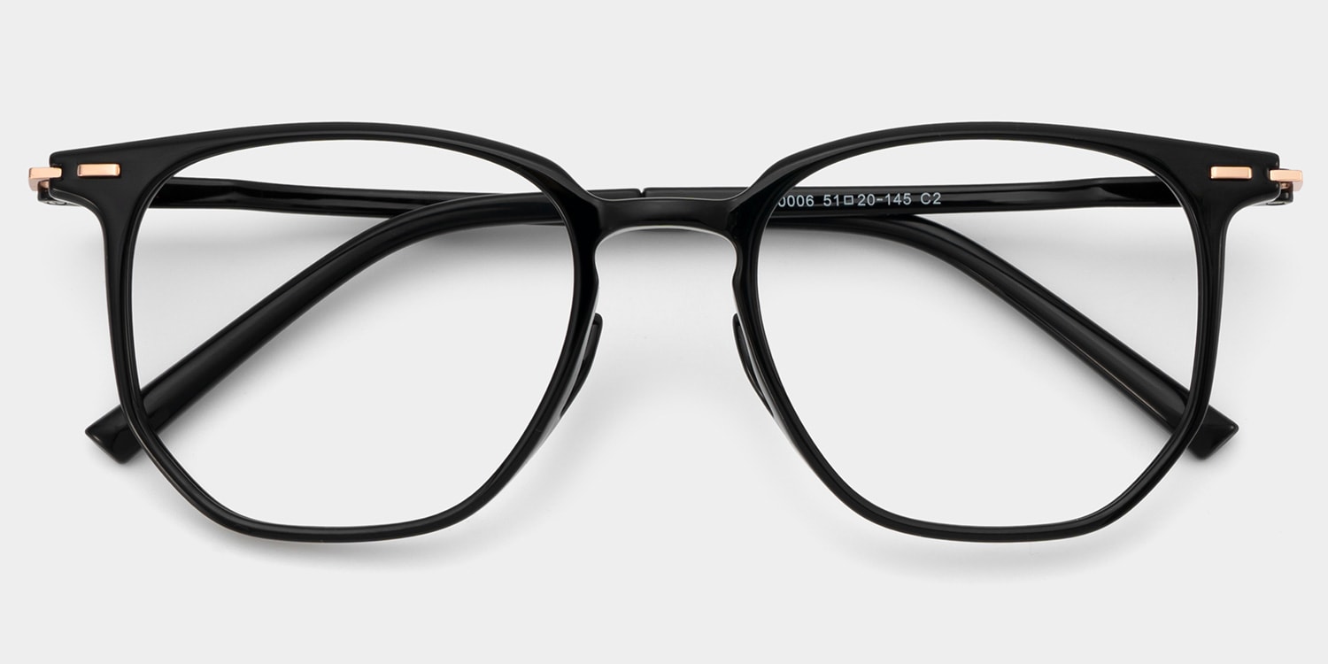 Isla Geometric Black Glasses2