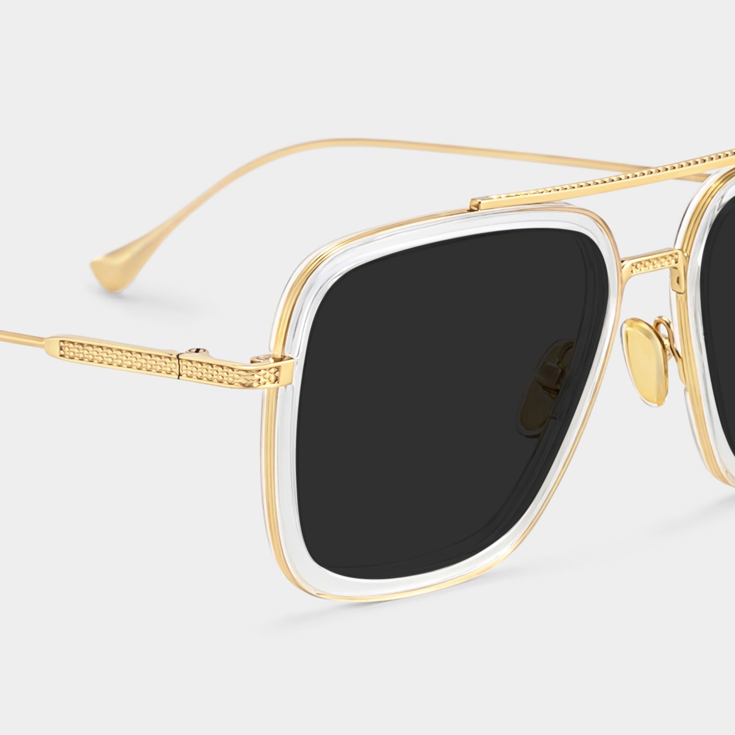 Gifford Aviator Clear Sunglasses | Zeelool Glasses4