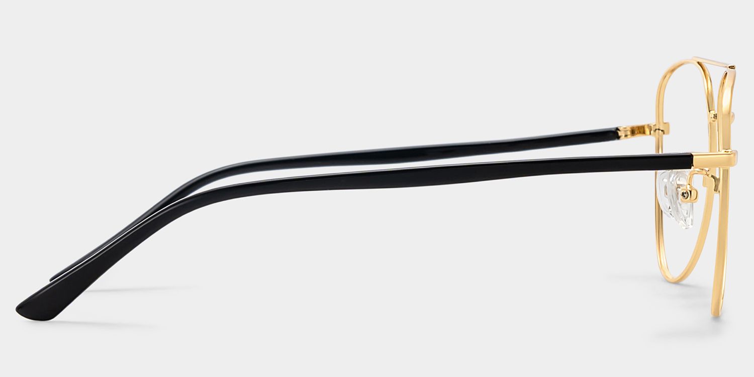 Paige Aviator Gold Glasses | Zeelool Glasses4