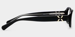 Catherine Black Oval Glasses4