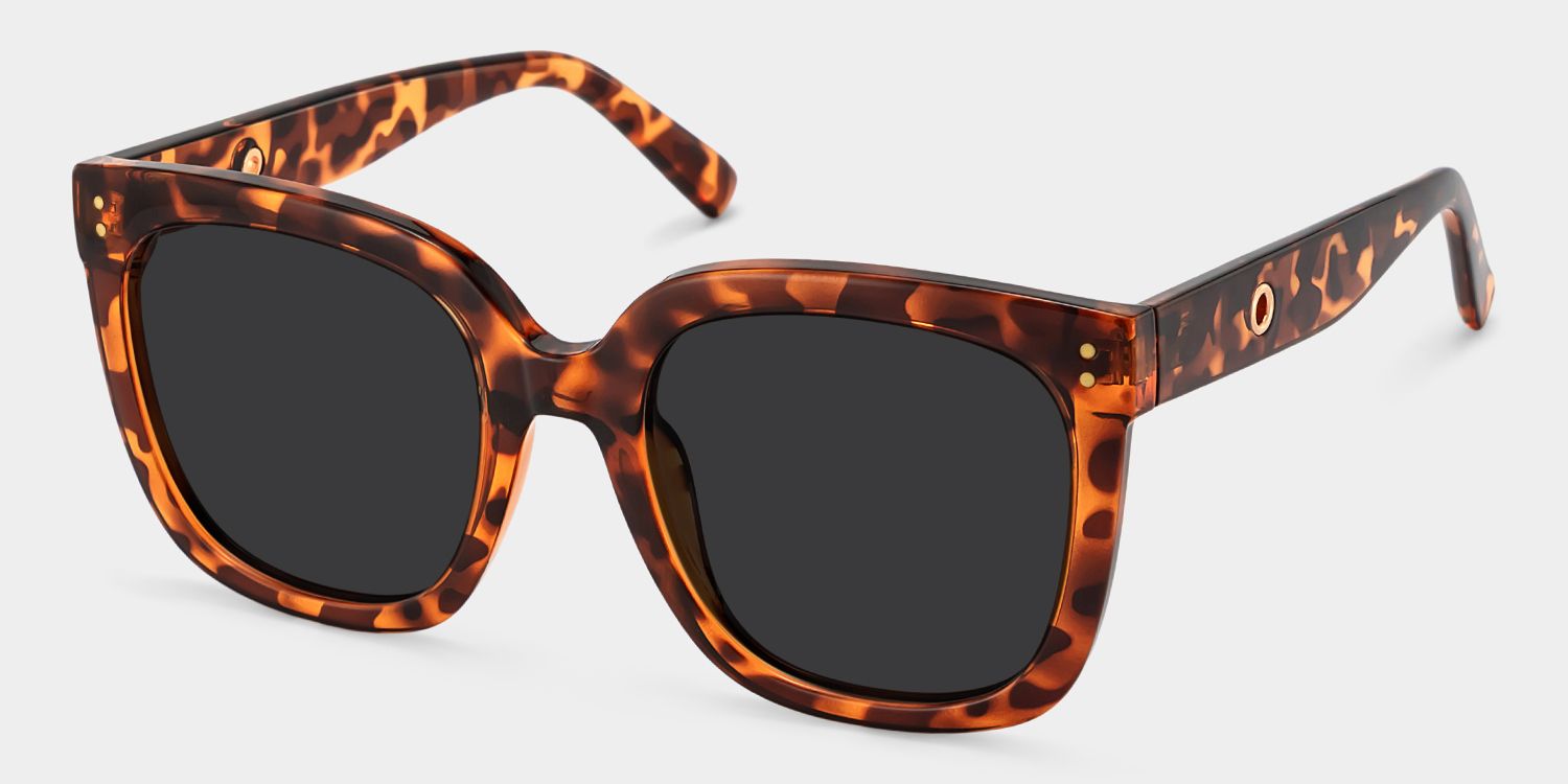 Ebony Tortoise Square Sunglasses Frames | ZEELOOL2
