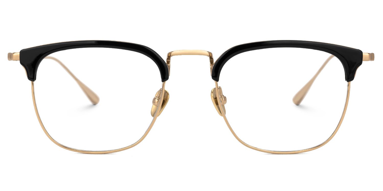 Caton Browline Mixed-Materials Full-Frame Eyeglasses | Zeelool0
