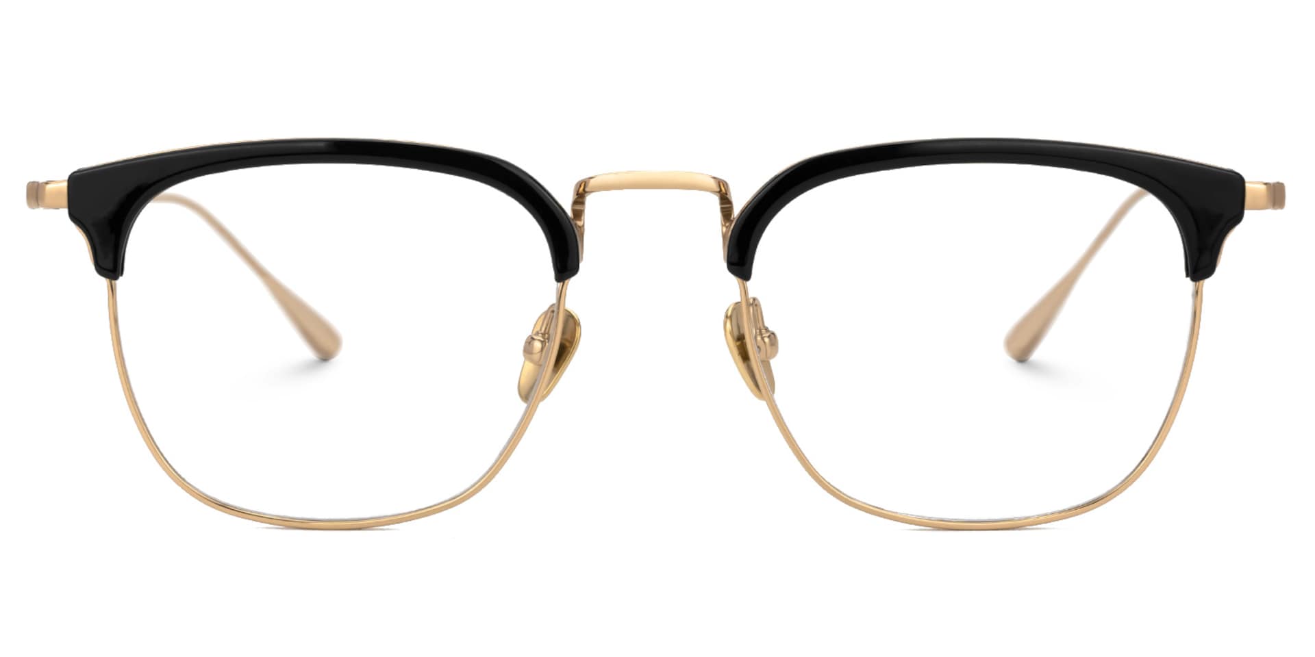 Caton Browline Mixed-Materials Full-Frame Eyeglasses | Zeelool0
